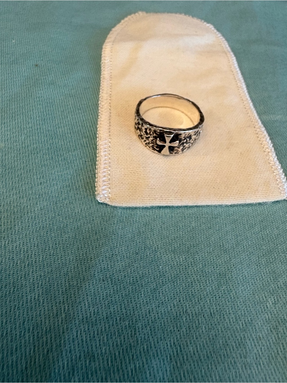 Vintage James Avery Silver Cross Men’s Ring